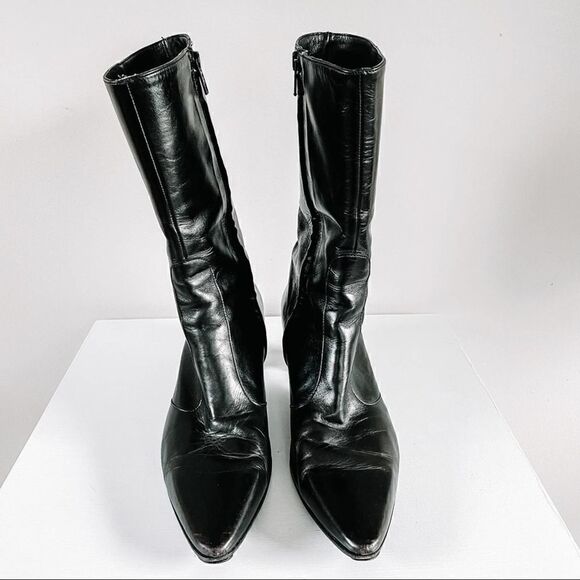 Robert Clergerie Pointed Toe Heeled Boots - Picture 3 of 11